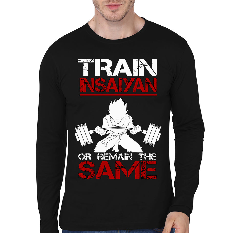 Train Insaiyan Black Full Sleeve Tee