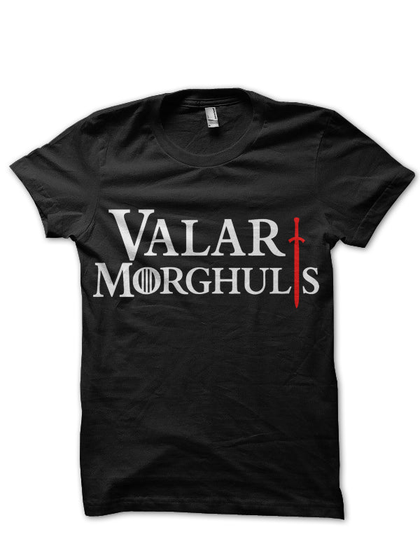 Valar Morghulis Black V-Neck T-Shirt