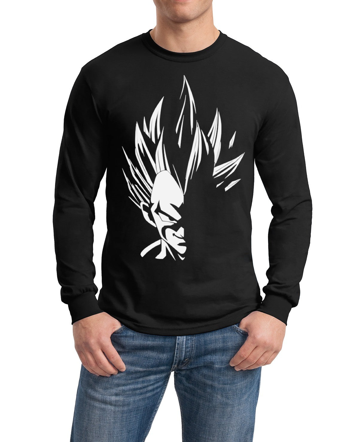 Vegeta Black Tee (Full Sleeve Available)