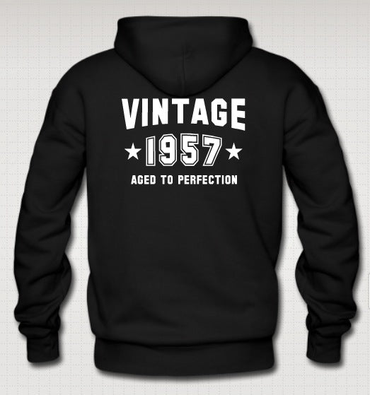 Vintage Black Hooded Sweatshirt