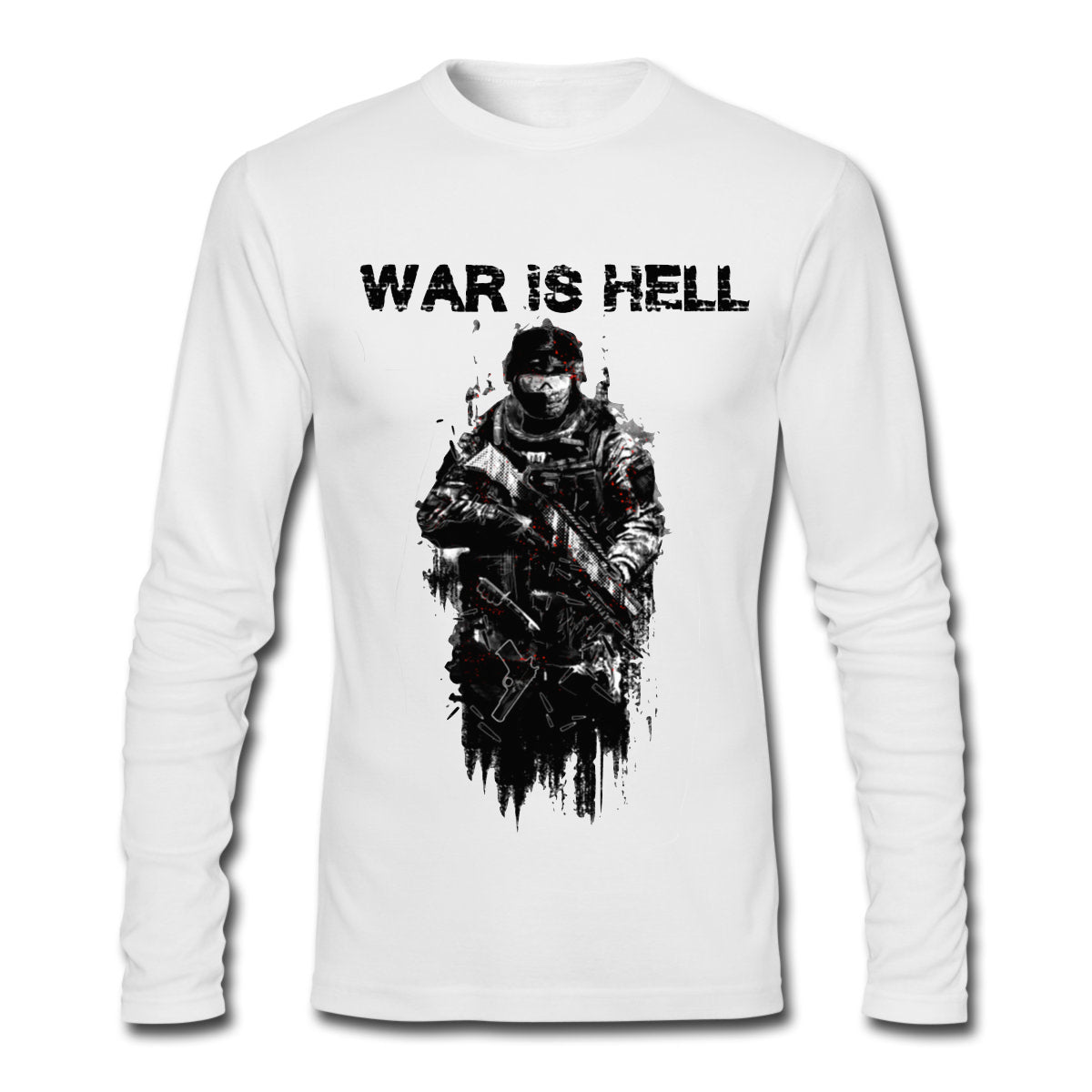 War Is Hell White Full Sleeve Tee