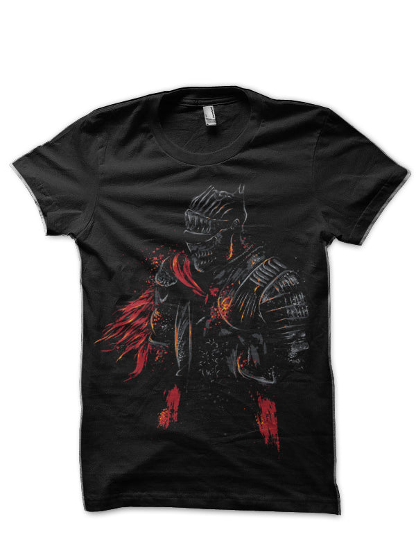 Red Knight – Dark Souls Black T-Shirt