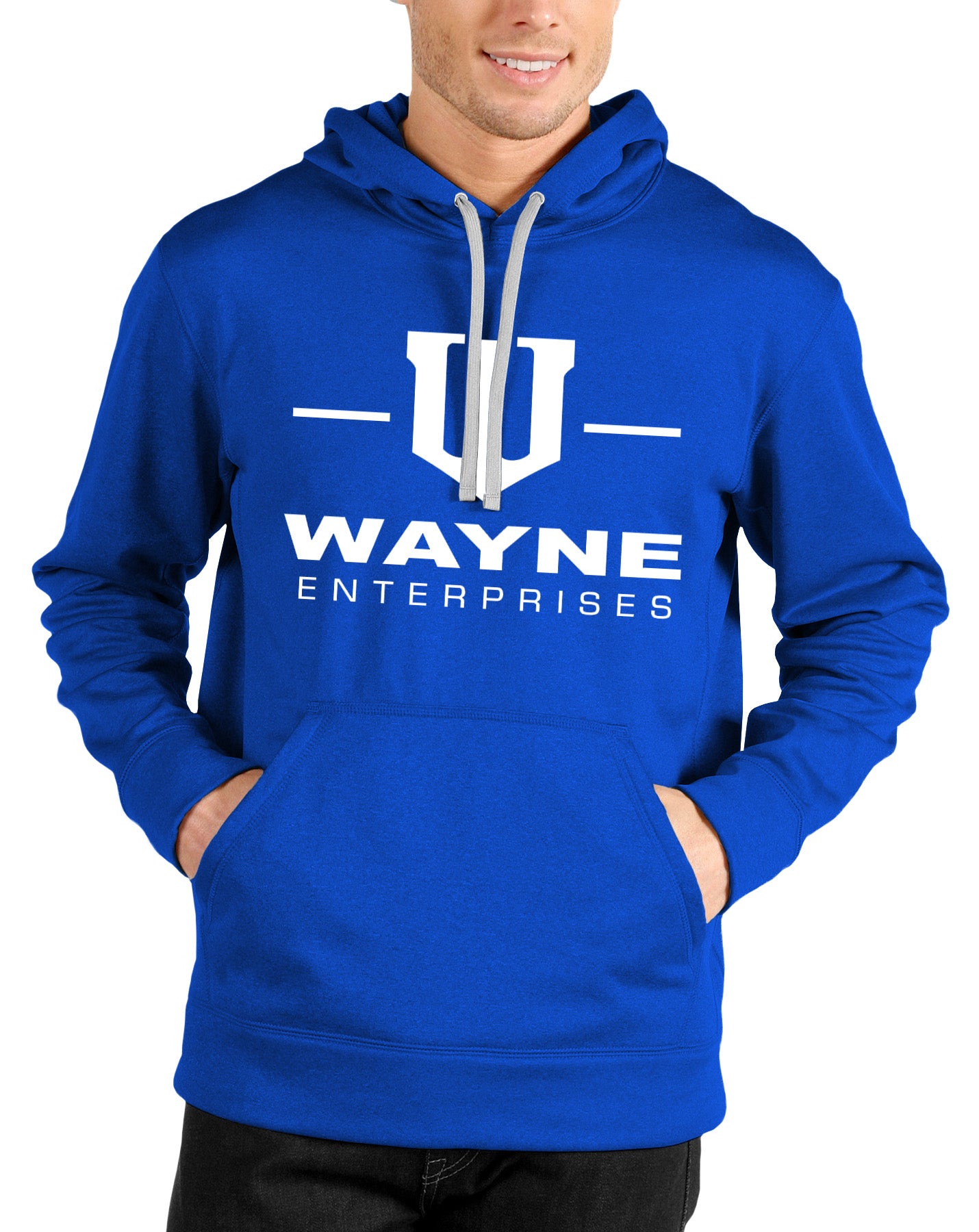 Justice League Wayne Blue Hoodie