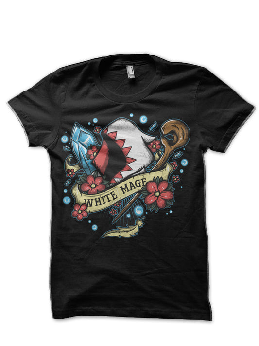 White Mage Black T-Shirt