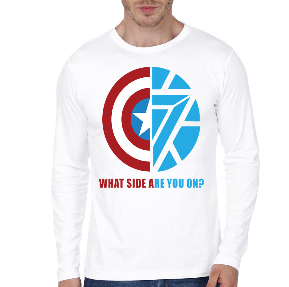 Whose Side Are You White Tee