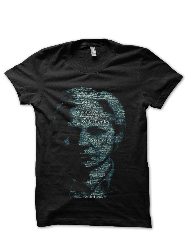 Wiki Leaks Black T-Shirt