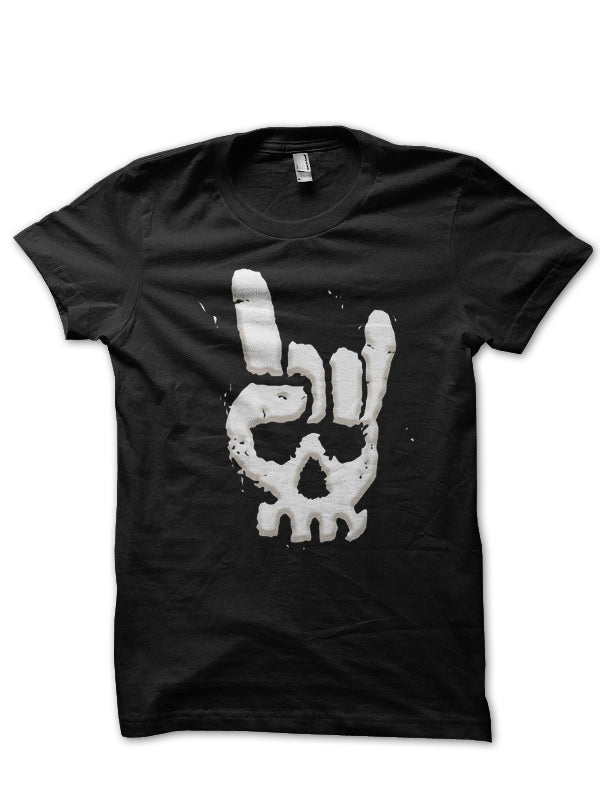 Punk Skull Half Sleeve T-Shirt