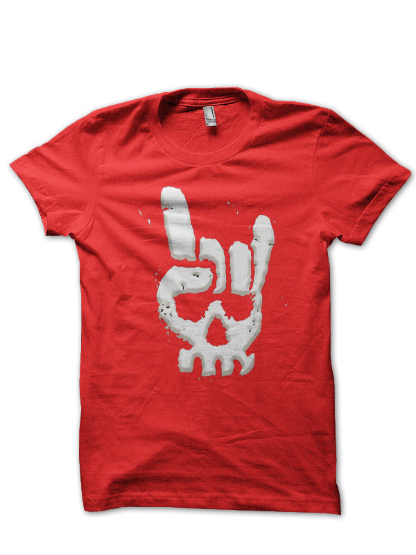 Punk Skull Half Sleeve T-Shirt