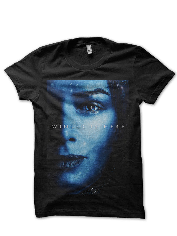 Winter Is Here Cersei Black T-Shirt