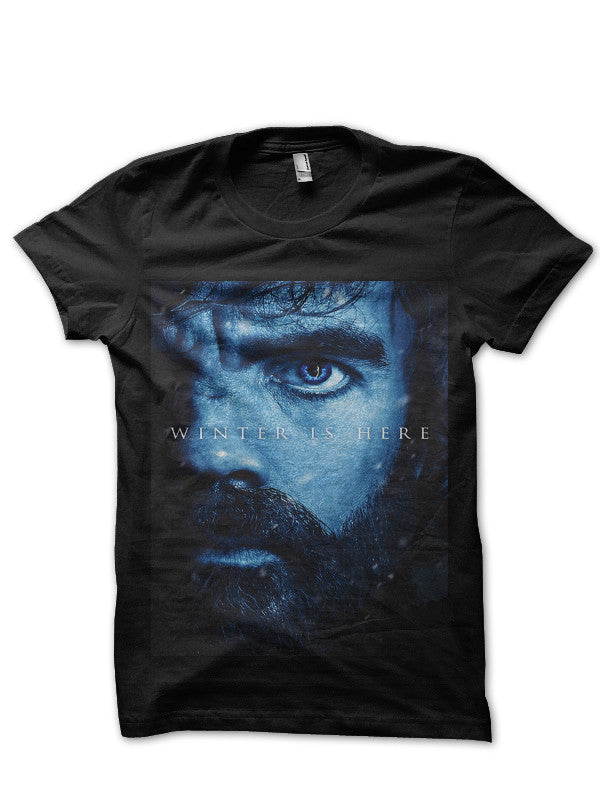 Winter Is Here Tyrion Lannister Black T-Shirt