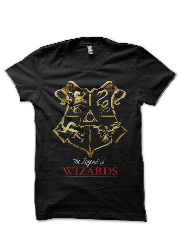 The Legend Of Wizards Black T-Shirt