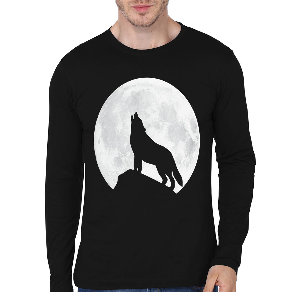 Wolf Black Full Sleeve Tee