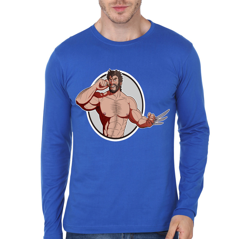 Wolverine Blue Full Sleeve Tee