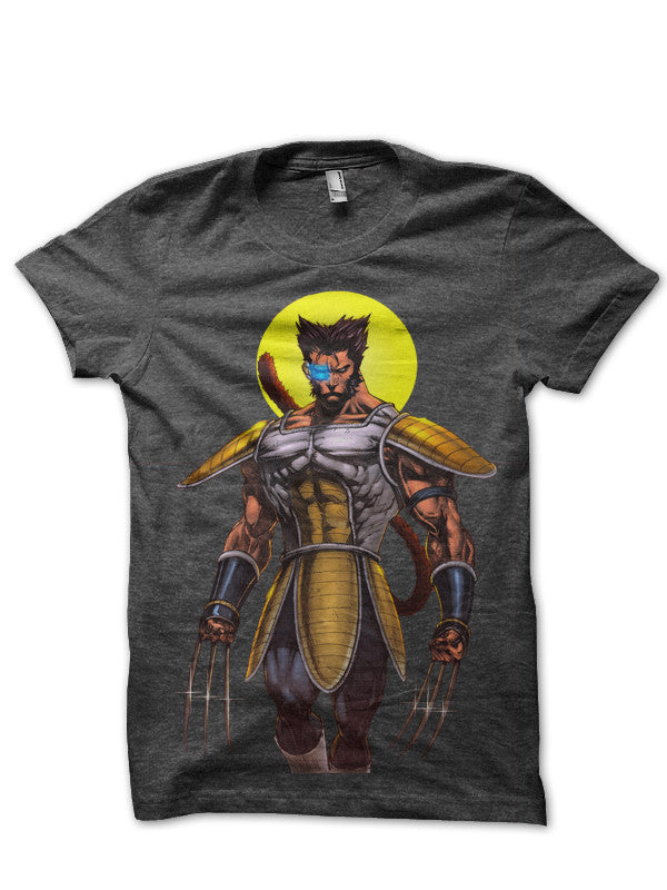 Wolverine Saiyan DBZ X-Men Fusion T-Shirt