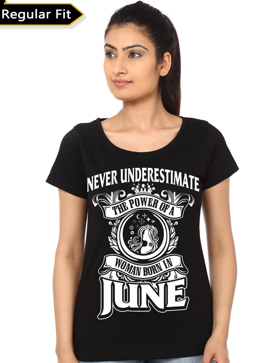 Never Underestimate The Power Of A Woman Born In June T-Shirt