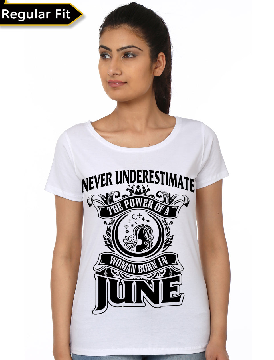 Never Underestimate The Power Of A Woman Born In June T-Shirt
