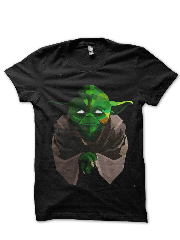 Minimal Yoda Black T-Shirt