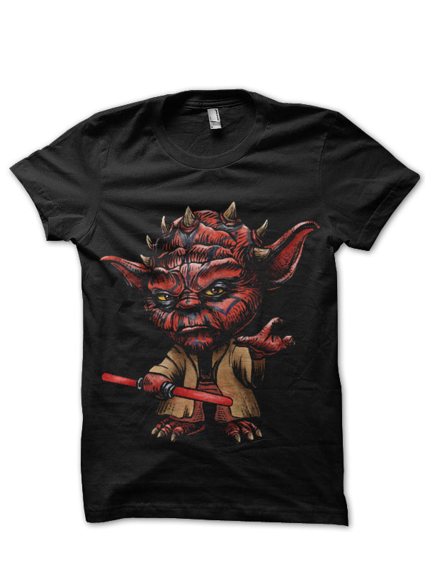 Darth Yoda Black T-Shirt