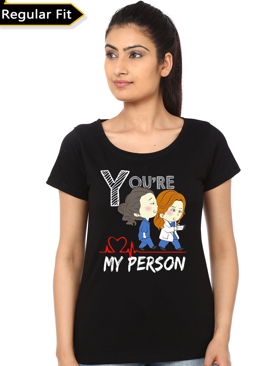 Grey’s Anatomy You’re My Person Girl’s Black T-Shirt