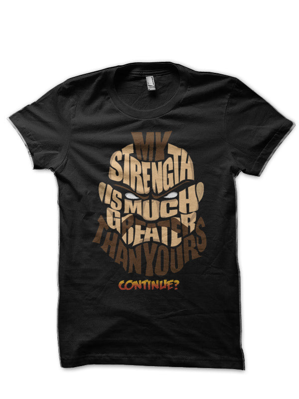 Zangief Wins Black T-Shirt